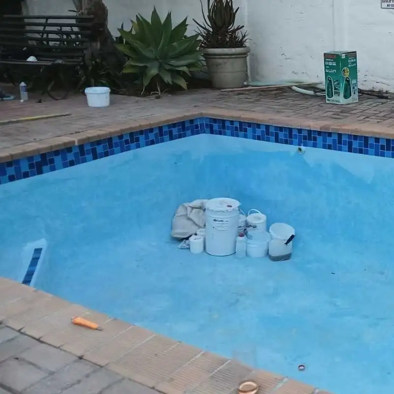 Swimming pool cleaning service result